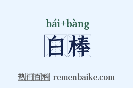 白棒是什么意思的图片